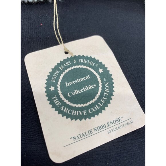 Boyds Bears & Friends Nataalie Nibblenose 7" Style # 5733000-01 White and Pink B - Picture 6 of 8